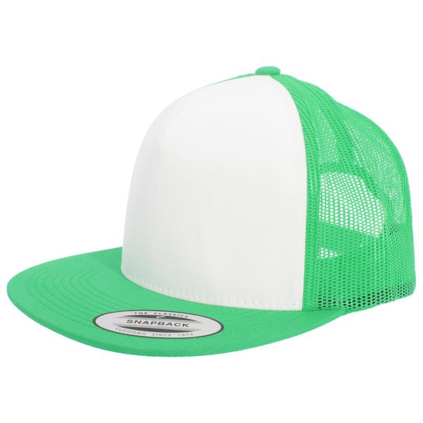 Yupoong Flexfit Unisex Baseball Cap Trucker RW3301 (Taglia Unica) (Kelly/Bianco)-image