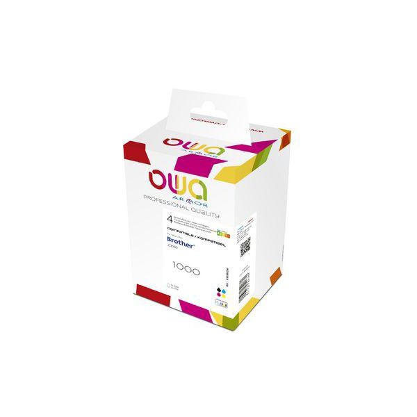 Armor Owa - Confezione Da 4 - Nero, Giallo, Ciano, Magenta - Compatibile - Scatola - Cartuccia D'inchiostro Rigenerata (Alternativa)-image