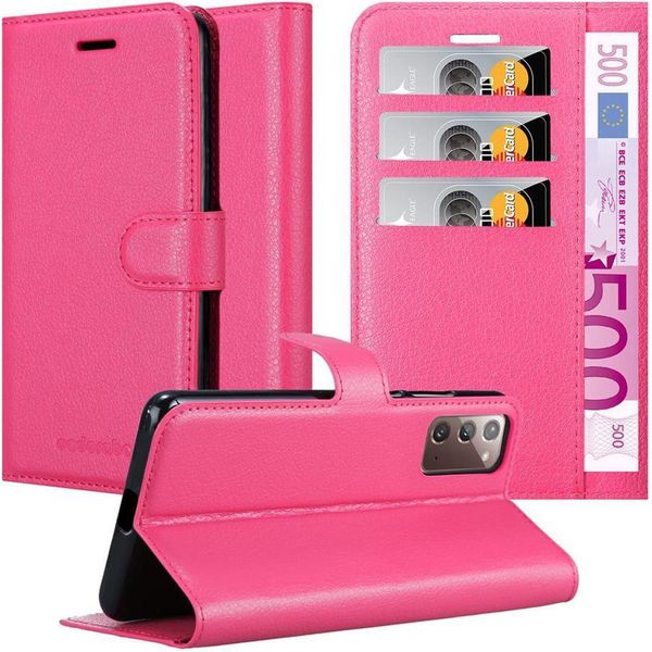 Cadorabo Custodia Per Samsung Galaxy Note 20 Custodia Protettiva In Rosa Custodia Per Cellulare Cover Chiusura Magnetica-image