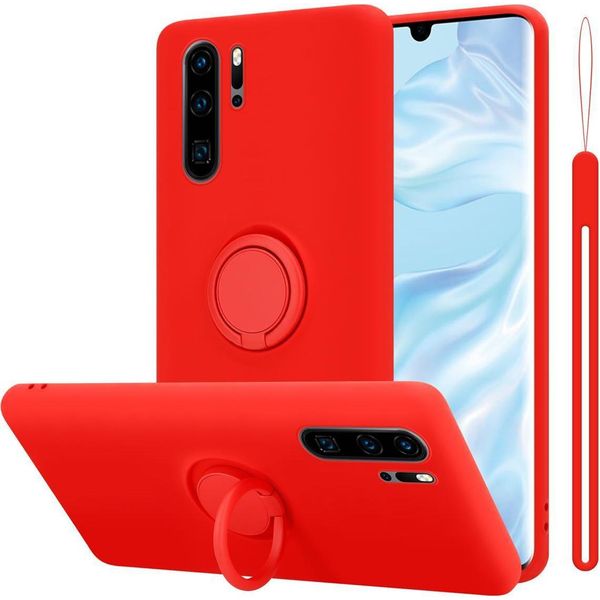 Cadorabo Custodia Per Huawei P30 Pro Cover Protettiva In Rosso Custodia Per Telefono Cellulare Tpu Custodia Cover-image