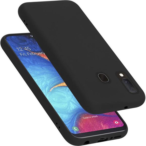 Cadorabo Custodia Protettiva Per Samsung Galaxy A10E / A20E Custodia In Nero Telefono Cellulare Case Cover Tpu Etui-image