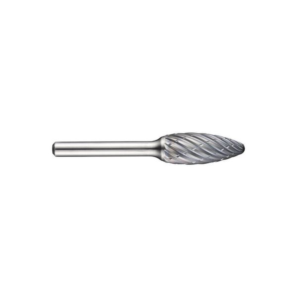 Fresa H Ø 8 Lunghezza Testa 19 Mm Gambo Ø 6 Dentatura In Metallo Duro Per Acciaio-image