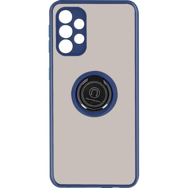 Avizar, Custodia Ibrida Per Cellulare Con Supporto Ad Anello Per Samsung Galaxy A32, Blu-image