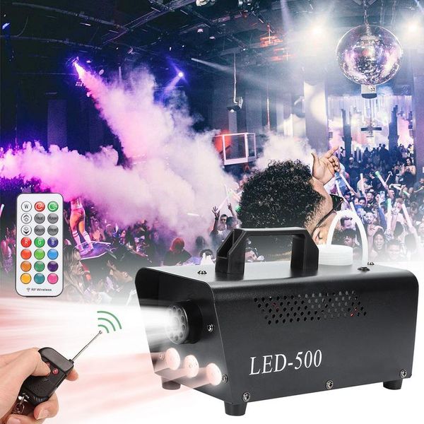 Swanew Fog Machine Dj Stage Fogger Rgb Wedding Floor Fog Machine Stage Effect Led-image