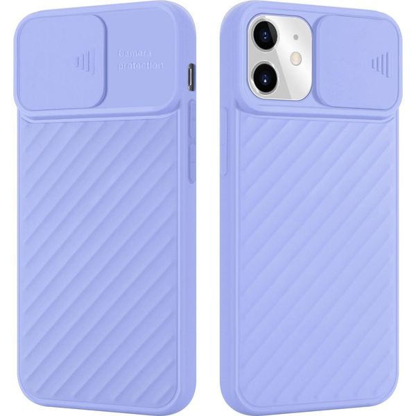 Custodia Cadorabo Per Apple Iphone 11 Custodia Protettiva In Tpu Viola Custodia Cover Fotocamera Protezione-image