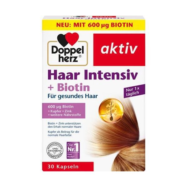 Capelli Doppio Cuore Capsule Intensive+Biotina 30 Capsule-image