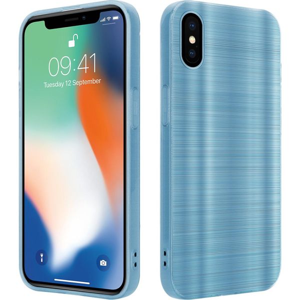 Custodia Cadorabo Per Apple Iphone X / Xs Custodia Protettiva In Turchese Custodia Del Telefono Cellulare Tpu Custodia In Silicone Custodia-image