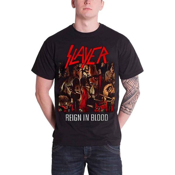 Slayer - Maglietta "Reign In Blood"" Per Uomo/Donna Unisex RO1770 (L) (Nero)"-image