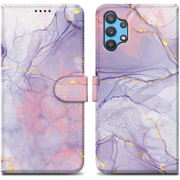 Cadorabo Custodia Protettiva Per Samsung Galaxy A32 5G Case Design Viola Custodia Per Telefono Cellulare Custodia Protettiva Custodia Magnetica Custodia Cover-image