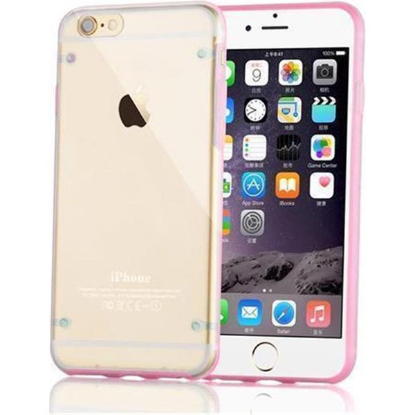 Custodia Cadorabo Per Apple Iphone 6 / 6S Custodia Protettiva In Rosa Custodia Per Cellulare Tpu Custodia Cover-image