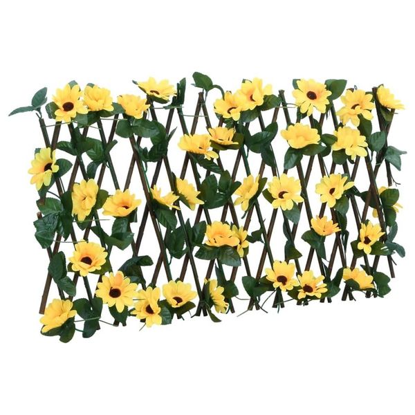 Vidaxl Traliccio Con Edera Artificiale 5 Pz. Estensibile 180X20 Cm-image