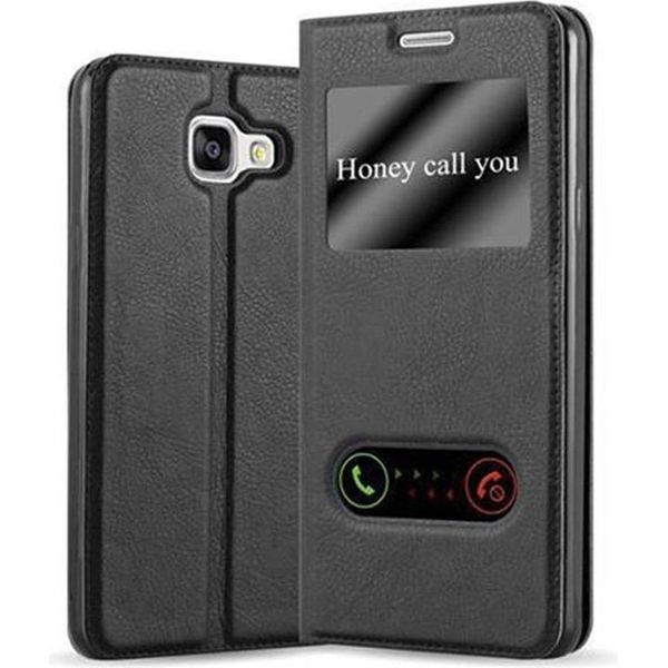 Cadorabo Custodia Protettiva Per Samsung Galaxy A5 2016 Cover In Nero Custodia Del Telefono Cellulare Custodia A Libro Cover Case-image
