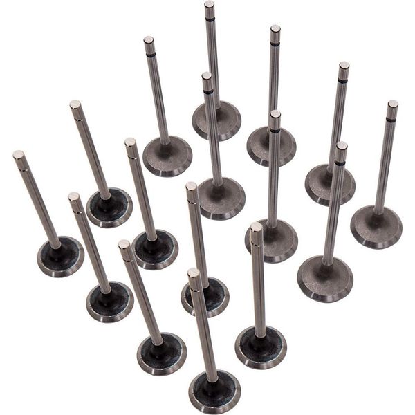 16×Valvola Di Aspirazione+Valvola Di Scarico Per Renault Clio Kangoo Laguna Megane 1,4 1,6 16V-image