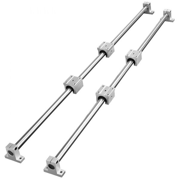 Set Di Guide Lineari, SFC16 - 1000 Mm, 2 Pezzi, 39,4 Pollici (1000 Mm) - Guide SFC16, 4 Pezzi - Pattini Di Scorrimento SC16, 4 Pezzi - Supporti, Guide Lineari E Set Di Cuscinetti Per Macchine Automatiche.-image