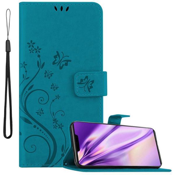 Cadorabo Cover Per Huawei Mate 30 Pro Cover Protettiva In Blu Cover Protettiva Cover Per Telefono Cellulare Cover Fiori Custodia Fiore-image