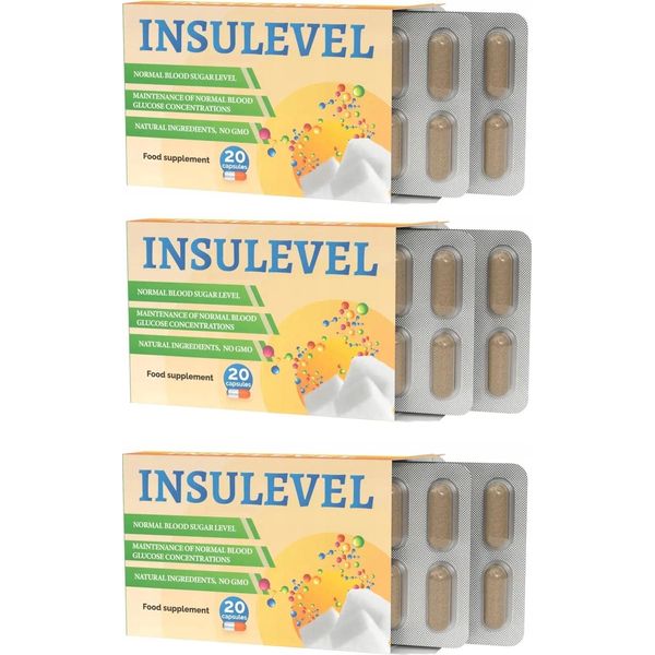 3X Insulevel 20 Pz Cannella Gurmar Inulina Acido Alfa-Lipoico Cromo-image