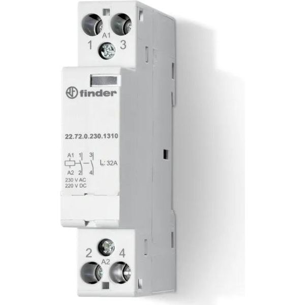 Finder 22.72.0.012.1310 InstallationsschüTz 2 SchließEr 230 V/Ac, 400 V/Ac 1 St. (227200121310)-image