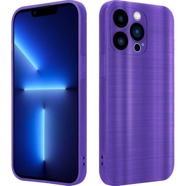 Custodia Cadorabo Per Apple Iphone 13 Pro Copertura Protettiva In Viola Custodia Del Telefono Cellulare Custodia In Silicone Tpu Custodia-image