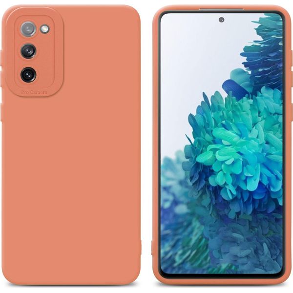 Cadorabo Cover Per Samsung Galaxy S20 Fe Cover Protettiva In Silicone Tpu Arancione Custodia Per Telefono Cellulare-image