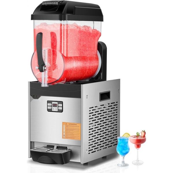Macchina Del Ghiaccio Per Granite Commerciali Da 12 Litri - Macchina Per Bevande Frullate Margarita - Macchina Professionale Per Cocktail-image