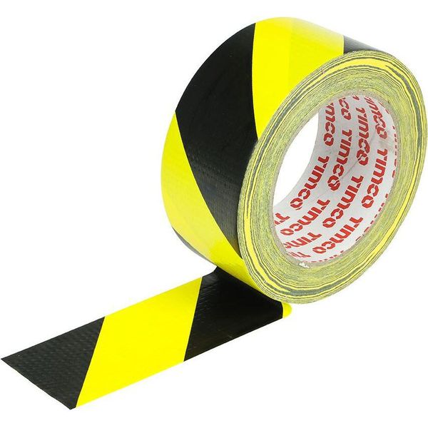 Timco - Nastro Di Segnalazione Di Pericolo - Giallo E Nero (Dimensioni 33 M X 50 Mm - 1 Pezzo)-image