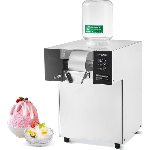 Macchina Del Ghiaccio Commerciale Per Ghiaccio A Fiocchi Di Neve - 175 Kg/24 H - Tritaghiaccio In Acciaio Inox - Produzione Di Ghiaccio Professionale - Attrezzature Per La Ristorazione-image