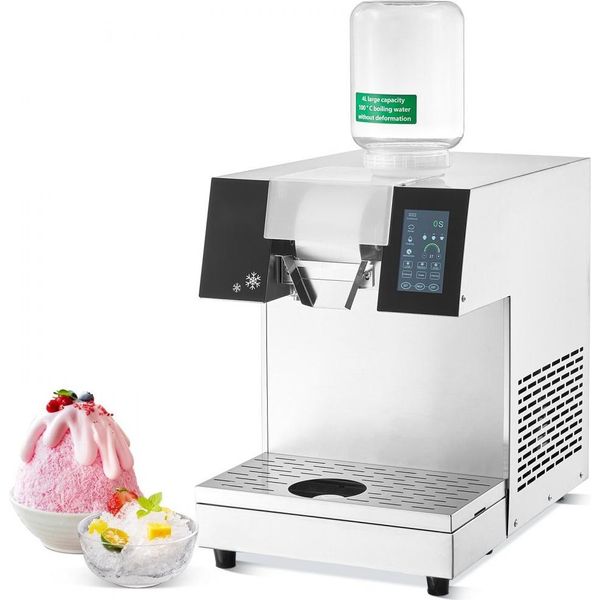 Macchina Del Ghiaccio Commerciale Per Fiocchi Di Neve - 230 Kg/24H - Rasoio Per Ghiaccio In Acciaio Inox Per La Ristorazione - Produttore Di Fiocchi Di Neve-image
