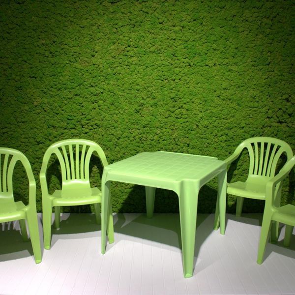 Set Monoblocco Per Bambini Verde Lime 4Xchair Sedia Baby 1Xtable Tavolo-image
