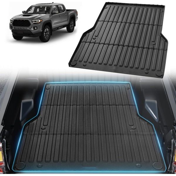 Tappetino Da Carico Per Toyota Tacoma (2005-2023) - Tappetino Da Carico In Tpe Nero - Durevole E Resistente Agli Agenti Atmosferici-image