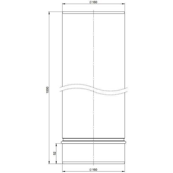 Atec Endrohr Polytop Edelstahl 940Mm DN160-image