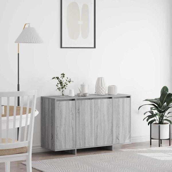 Maison Exclusive - Credenza Grigio Sonoma 120 X 41 X 75 Cm Legno Multistrato-image