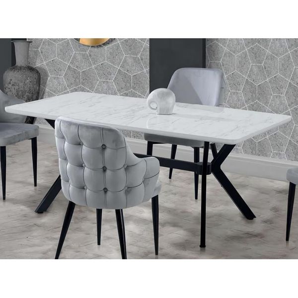 Lusso Tavolo Da Pranzo Tavolo Da Pranzo Allungabile Metallo Tavoli Bianchi Tavoli Da Pranzo Mobili-image