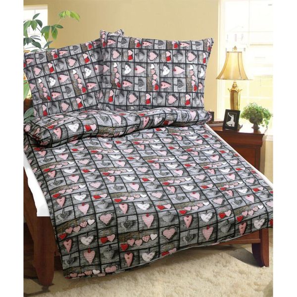 Biancheria Da Letto In Crepe - Rosso - 140X220, 70X90-image
