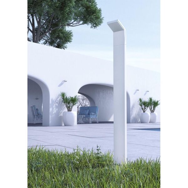 Paletto A Led Da Esterno Moderno IP54 9W 60CM Bianco Cct 2200K/2700K/3000K On/Off-image
