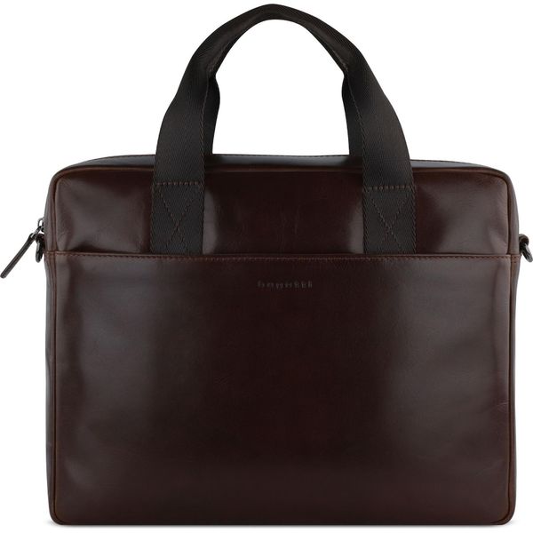 Bugatti Borsa Da Ufficio Borsa A Tracolla Con Scomparto Per Laptop Romano Briefcase Brown Marrone Scuro-image