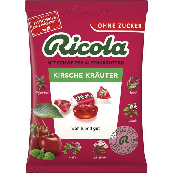 Ricola O.Z.Beutel Caramella Alle Erbe Alla Ciliegia 75 G-image