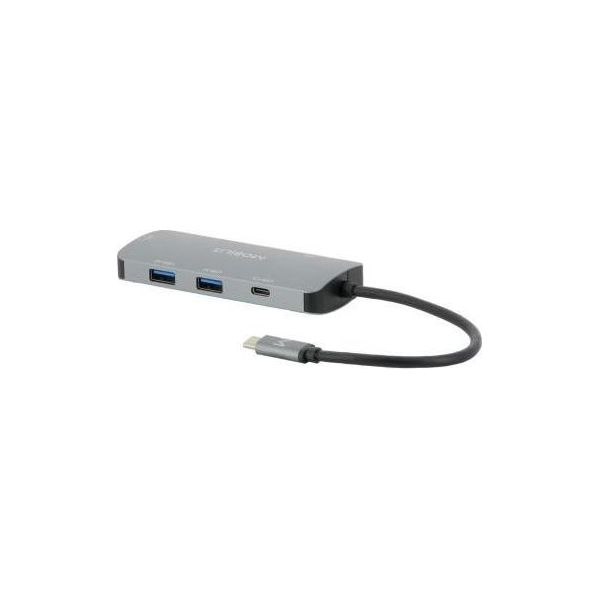 Mobilis 001382 Dock/Replicatore Di Porte Per Computer Portatili Usb 3.2 Gen 1 (3.1 Gen 1) Cablato Type-C Nero, Grigio-image