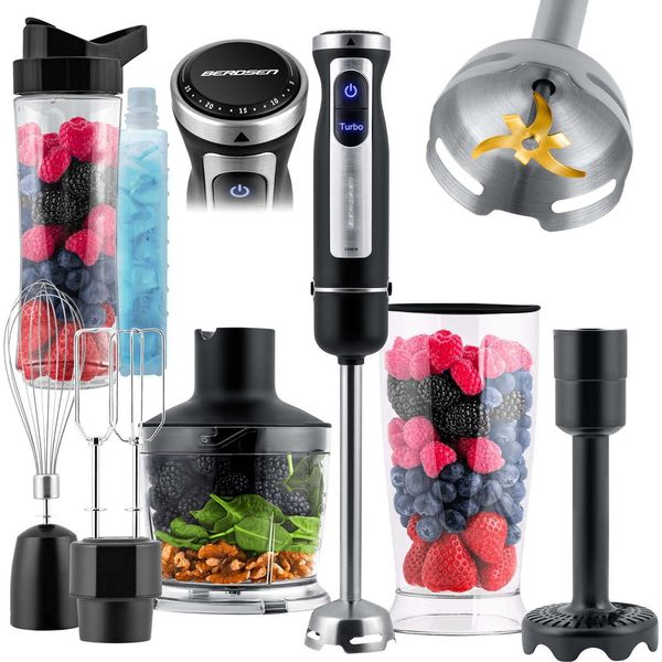 Frullatore Manuale Con Bottiglia 1500 W BD-754 Berdsen-image
