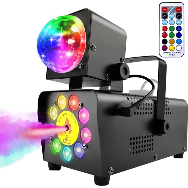 Macchina Del Fumo - Effetto Scenico E Party - 500 W - Telecomando - Stand-Alone - Funzionamento A Rete Ac - - Nero-image