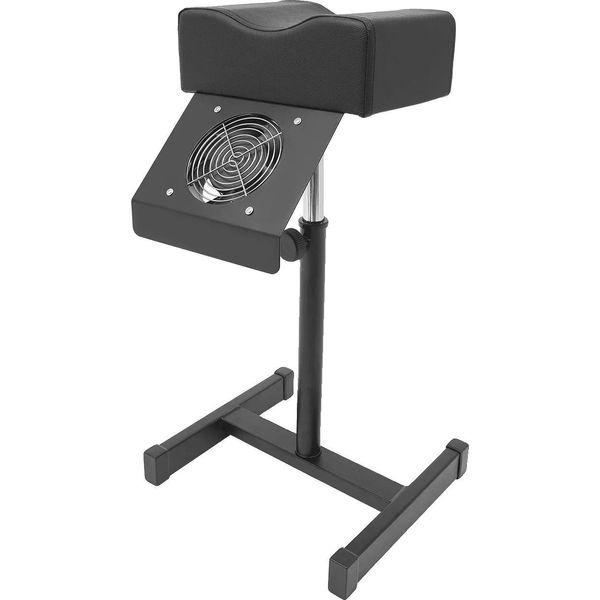 Sedia Per Pedicure, Altezza Regolabile, Cuscino Ergonomico, Nero-image