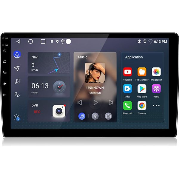 Autoradio Android Da 9 Pollici 6+128 Gb Per Fiat Bravo 2007-2012 Wireless Carplay Android Auto 4G Wifi Navigazione Gps 8 Core Rds Dsp Dab+ Bluetooth-image