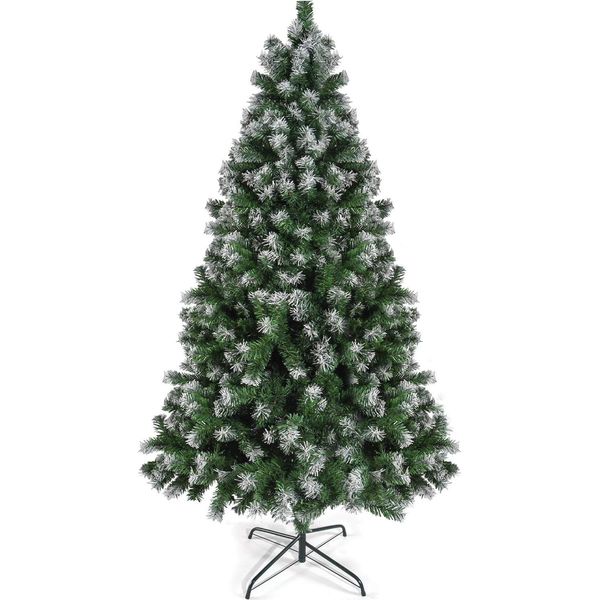 Albero Di Natale Artificiale 180 Cm Realistico Per Natale 1200 Rami Supporto In Metallo-image