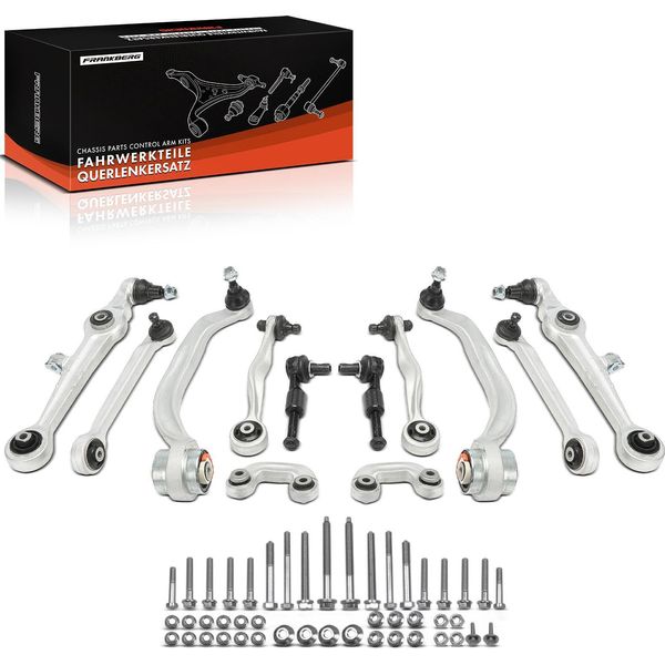 Frankberg 1X Set Di Bracci Oscillanti Asse Anteriore Per Vw Passat 3B2 3B3 Passat Estate 3B5 Passat Variant 3B6 Audi A4 8D2 8D2-image