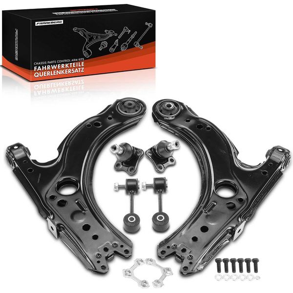 Frankberg 1X Set Di Bracci Oscillanti Asse Anteriore Per Vw Bora Variant Golf Iv New Beetle Cabriolet Audi A3 Seat Leon-image