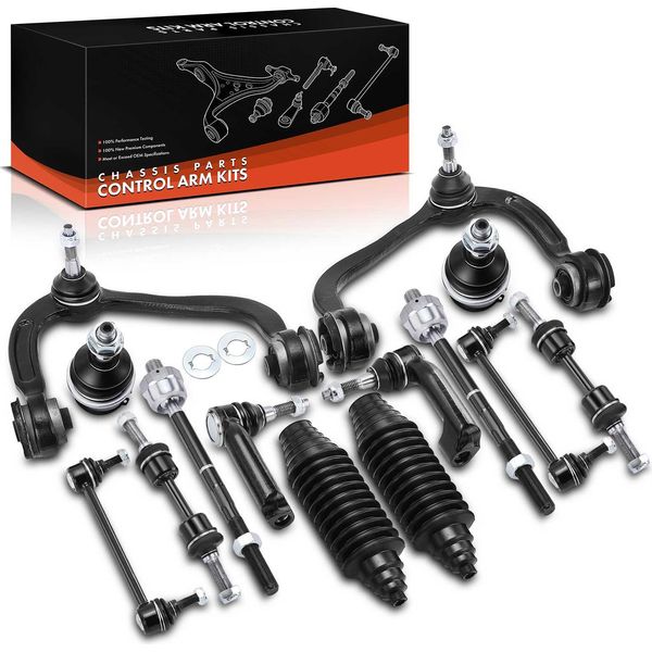 Set Di Bracci Oscillanti Frankberg 1X Assale Anteriore Per Ford Usa F-150 Standard Cab Pick-Up 4.6L 4.9L 5.4L 5.8L 7.3L 5.0L Anno 1986 In Poi-image