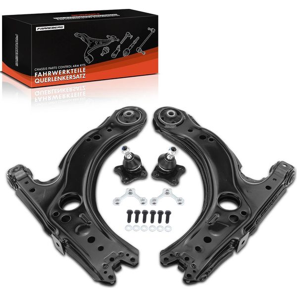 Frankberg 1X Set Di Bracci Oscillanti Asse Anteriore Per Vw Bora Variant Golf Iv Van New Beetle Cabriolet Audi A3 Seat Leon-image