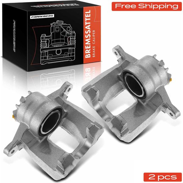 Frankberg 2X Pinza Freno Asse Anteriore Per Peugeot 1007 207 Cc Sw 307 Partner Combispace Tepee-image