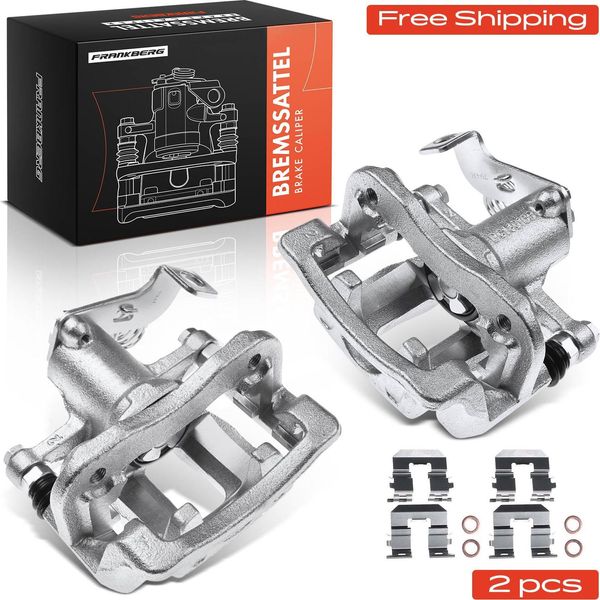 Frankberg 2X Pinza Freno Asse Posteriore Per Hyundai I10 I20 Active Kia Rio Iii-image