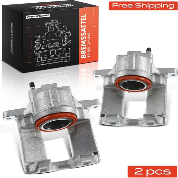 Frankberg 2X Pinza Freno Anteriore Sinistra Destra Per Jeep Cherokee Wrangler 3 Dodge Nitro Fiat-image