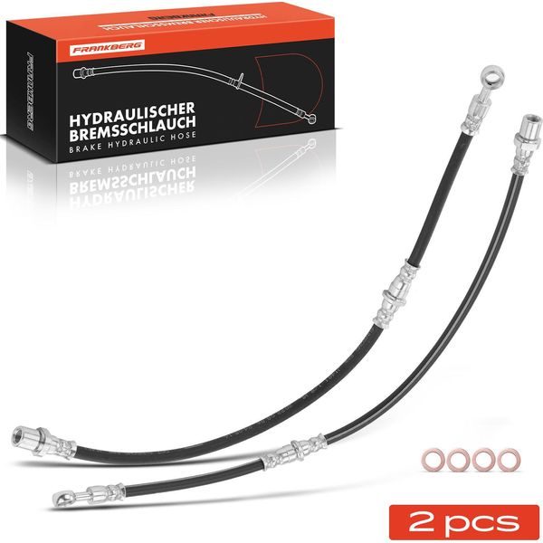 Frankberg 2X Tubo Freno Tubi Freno Anteriore Sinistro Destro Per Subaru Forester Sf 2.0L-image